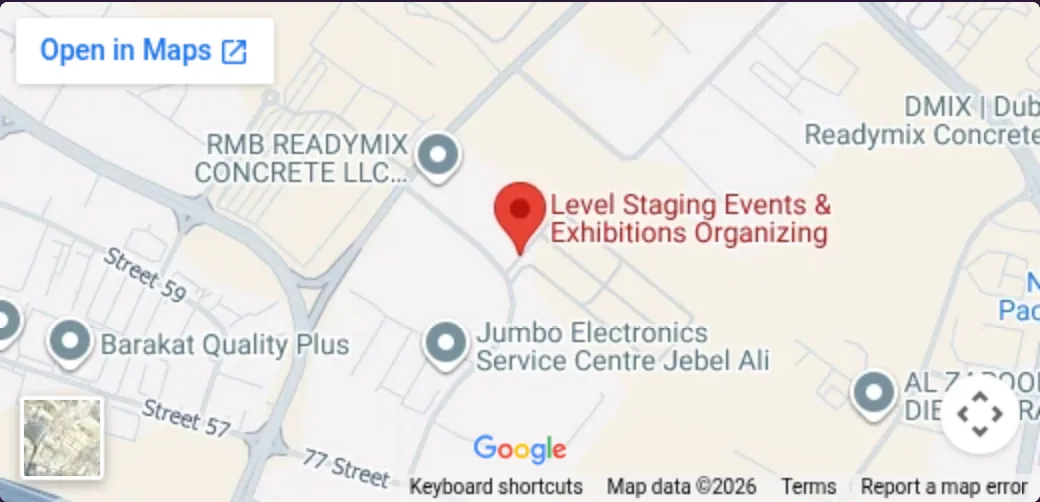 Map showing Level Production in Dubai Investment Park, Dubai